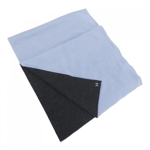 Hermès -- Blue Cashmere scarf - Picture 1 of 4